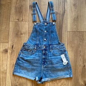 American Eagle Denim Overall Shorts